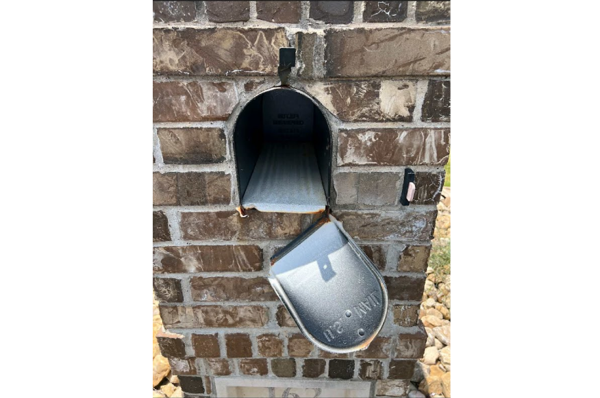 Mailbox Insert Replacement - Before (Dallas, TX)