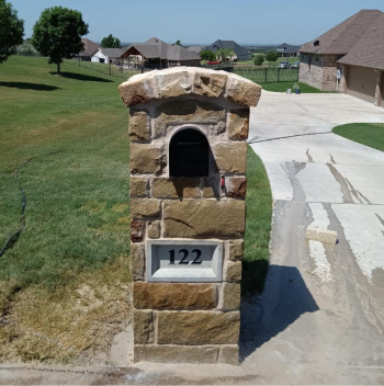 Stone Mailbox Repair & Construction in Dallas, TX - masonry service photo